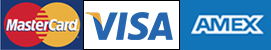 MasterCard, Visa and Amex Card Logos
